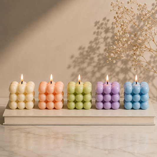 Bubble Cube Candle