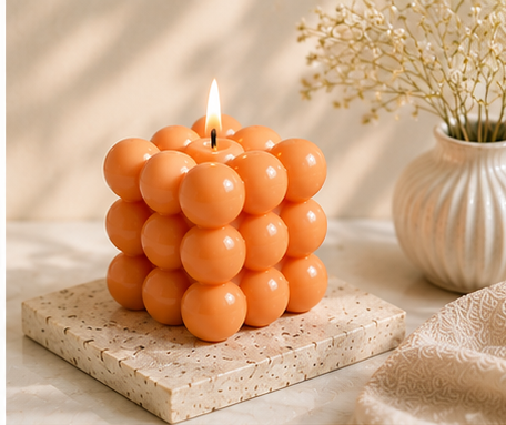 Bubble Cube Candle