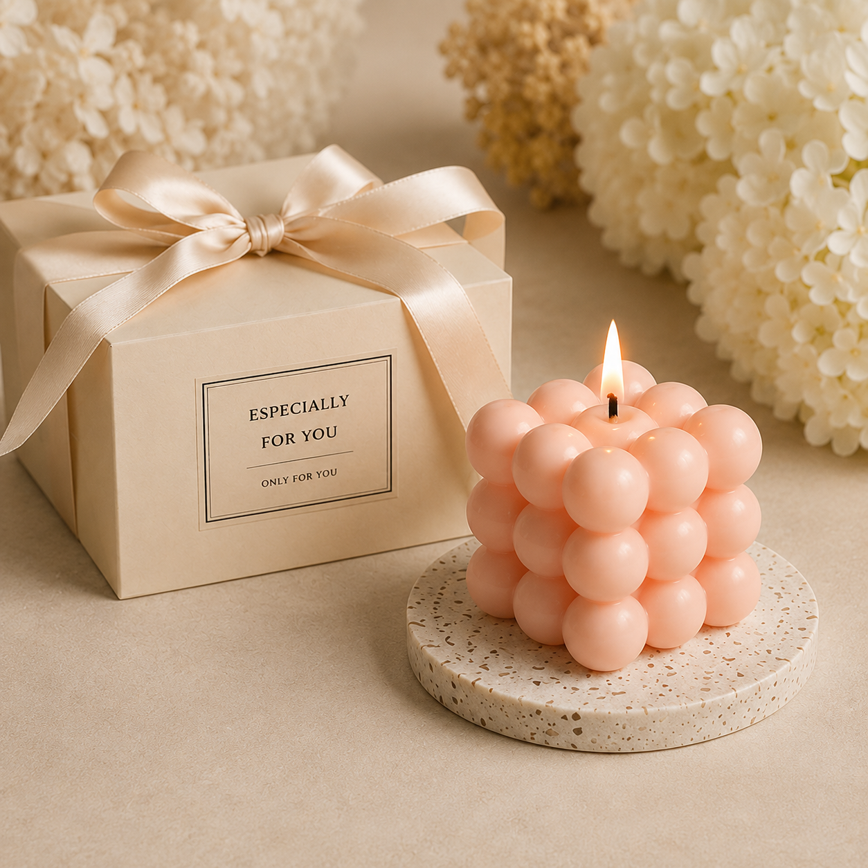 Bubble Cube Candle