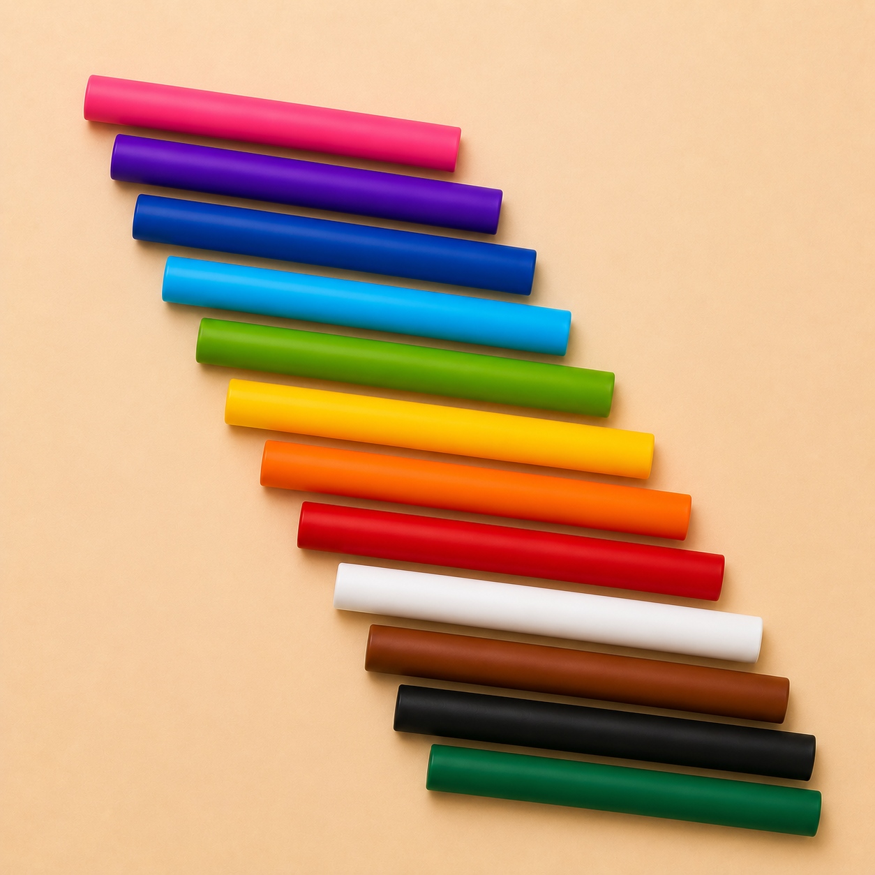 12-Color Wax Crayon Candle Dyes