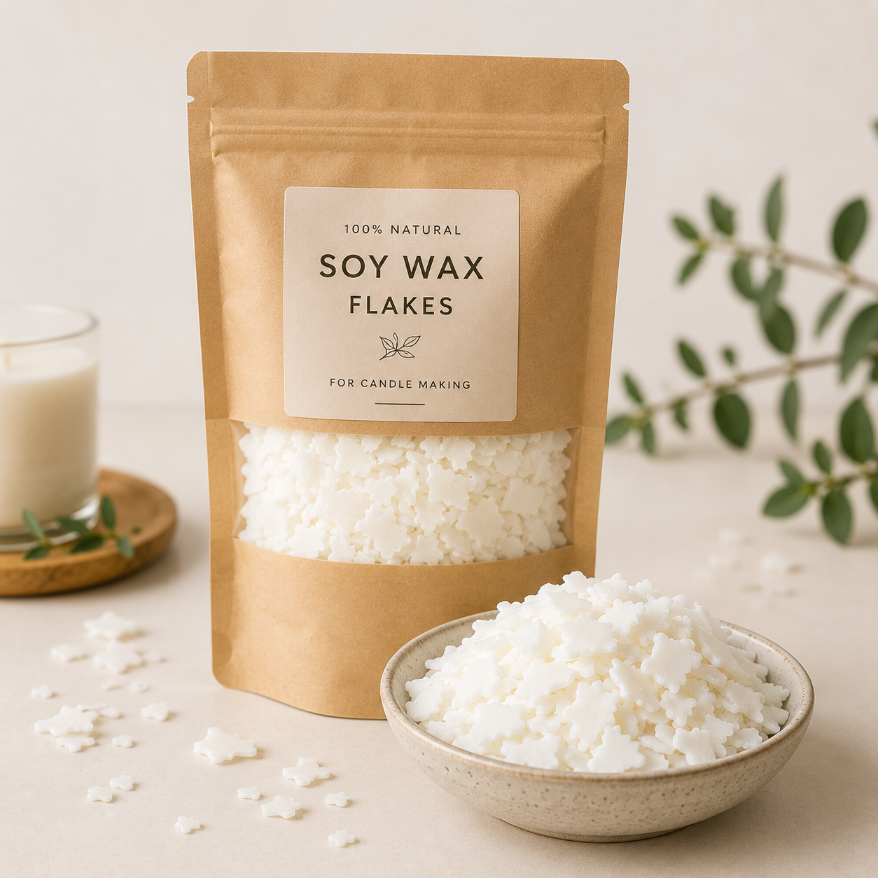 Natural Soy Wax for Candle Making