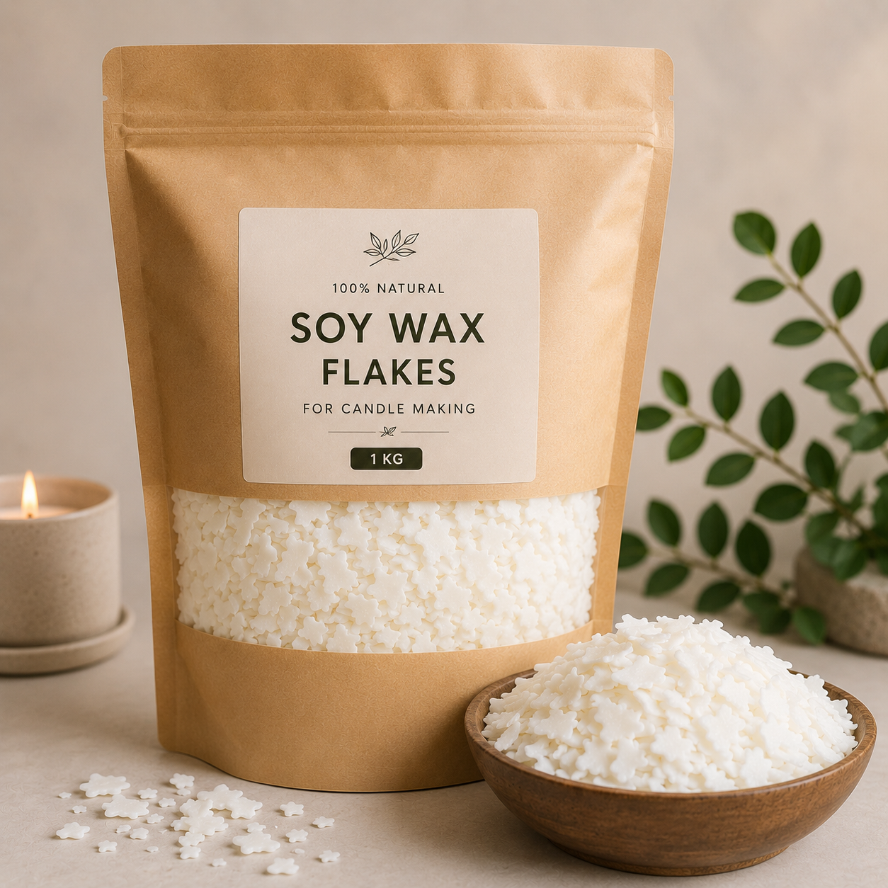 Natural Soy Wax for Candle Making