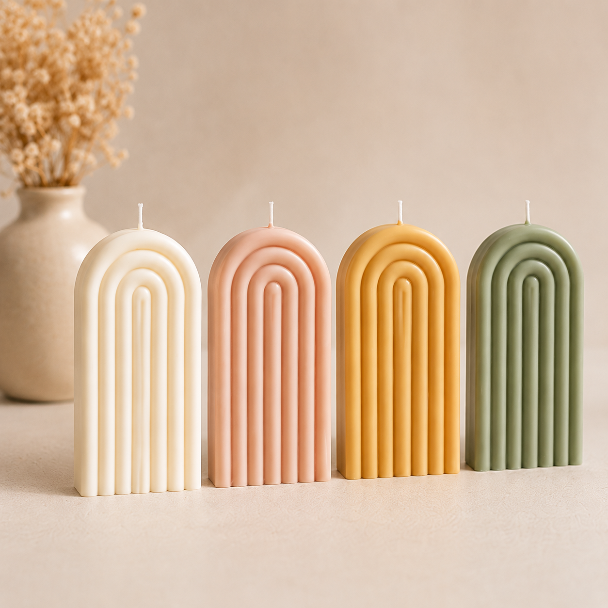 Rainbow Arc Candles